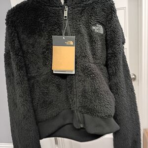 The North Face Sz M Girls Black Fleece  Teddy Jacket NWT